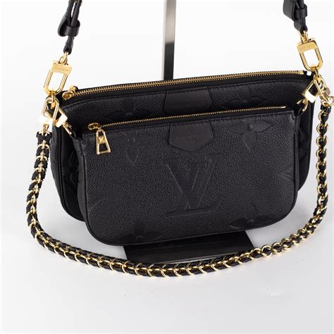 lv multi pochette black strap